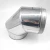 Import Stainless steel twin wall twist lock insulated 90 degree elbow for fireplace chimney from China