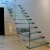 Import stair led lighting glass floating staircase from China