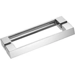 Standard or Custom Pull Shower Glass Room Strip Door Handle Modern Solid Brass Shower Door Handle