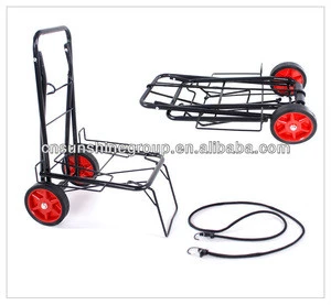 Steel folding travel luggage cart hand dolly trolley with wheels