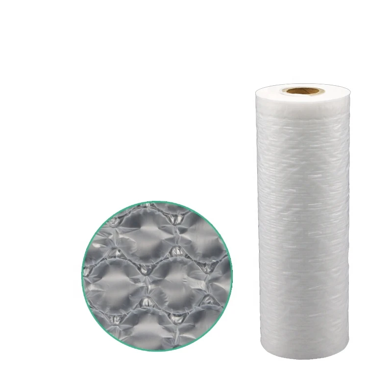 Stock  HDPE Material Packing Roll Packaging Foam Roll Air Cushion Pillow Bubble Film Bag