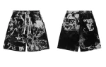 Streetwear Supplier Customized Shorts 100% Cotton Athletic Casual Vintage Clothing Tie-Dye Plus Size Mens Shorts