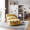 Stylish folding linen sofa bed without beads bean bag