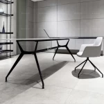 Stylish Simplicity Modern Italian Minimalist Luxury Marble Dining Table White Marble Centre Table