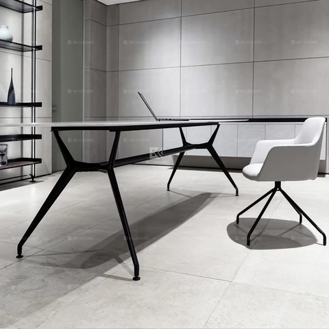 Stylish Simplicity Modern Italian Minimalist Luxury Marble Dining Table White Marble Centre Table