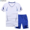 Summer Running Sets Men Sport Suit Compression Shirt Fitness Shorts Male Running Gym Training Sport Suit Plus Size sportswears