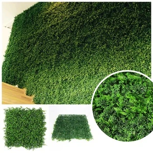 SUNWING fence decor green artificial grass plants boxwood mat for hedge wall