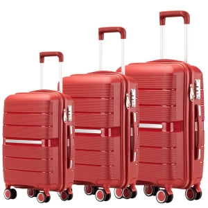 Super hot sale high Quality PP Trolley Luggage Bag 100% PP Hard shell PP newest valise for Travel Bag Luggage Sets
