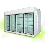 supermarket commercial glass door display cold room
