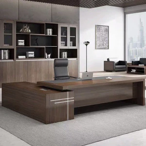 (SZ-ODR666) Executive office table furniture design black office desk
