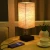 Import Table Lamps Outlet Bedside Desk Lamp Fabric Shade Nightstand Desk Lamp for Bedroom from China
