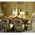 Import Tables And Chairs Set Modern 6 Dinning Room Furniture Wooden Gold Italian Luxury Dining Table Sets from China