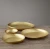 Import Tableware Metal Oval Custom Shaped Double Polished Glossy Gold Metal Hammered Oval bowls with Handle from India