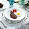 Taitang Banquet Cheap White Dinner Plates Wedding Porcelain Catering Plate Sets For Restaurant