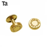 TANAI Zinc hardware accessories custom logo rivets for leather bags