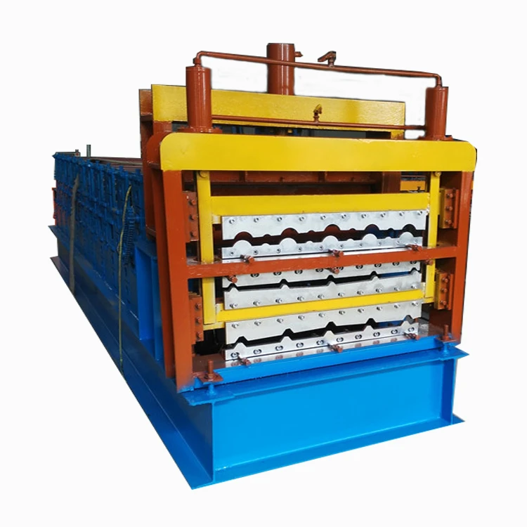Three layer corrugated roof tile roll forming machine aluminum metal roofing sheet making machine for roof panel