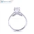 Import Tianyu gems 14k white gold classic moissanite ring luxury Prong setting oval cut wedding ring from China