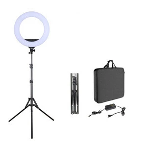 Tiktok Photographic Lighting Phone Stand Tripod Professional Dimmable Led Ring Light 18 Inch