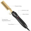 Titanium Alloy High Performance Straightener Electric Pressing Comb Wand Hair Curling Irons Hair Curler Hot Comb