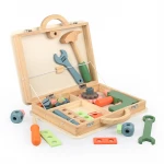 Toddler Educational Construction Kids Toys Play Accessories Set Creative Gift Wooden Tool Toy toobox