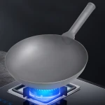 Top manufacturers non-stick cookware woks pan with titanium welding handle