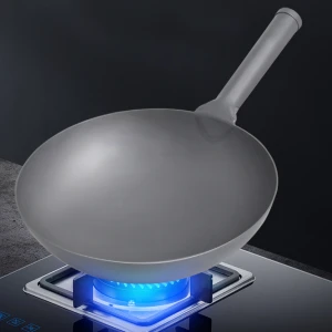 Top manufacturers non-stick cookware woks pan with titanium welding handle