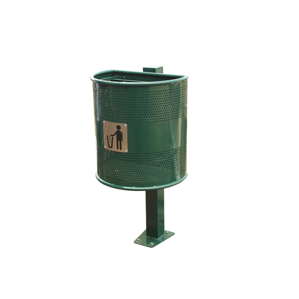 Top opening trash cans, steel waste bin for outdoor used