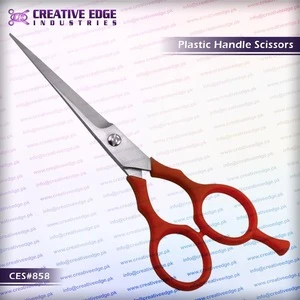 Top Quality Plastic Handle Barber Scissors/Shears CES 855