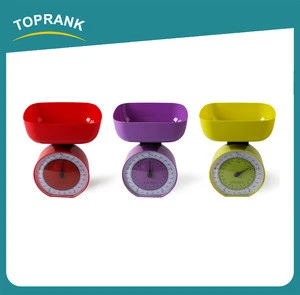 Toprank  Supplier Funny Shaped Colorful Household Scales Kitchen Food Balance Kitchen Digital Manual Weighing Scales