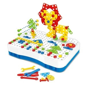 Toy tool set magic drill  jigsaw puzzle tool box toy portable baby toy tool box