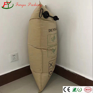 Trade assurance kraft paper inflatable air dunnage bag for containers