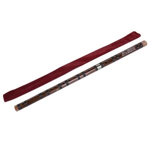 Traditional Chinese Musical Flute Bamboo Woodwind Instrument C D E F G Key Bamboo Flute Music Case