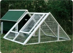 Triangle Roof Waterproof for Small Animals Wood Pet Cage