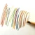 Import Triangle Wooden Thick 4 in 1 Rainbow Color Pencil from China