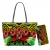 Tropical Red Hibiscus Flower Polynesian Samoa Tribal All Over Print Ladies Handbags And Purses Set Wholesale High Quality PU Bag
