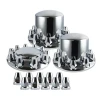truck chrome front wheel rear wheel nut cover alex cover and 10pcs 33mm threaded nut cover with flange