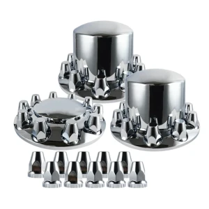 truck chrome front wheel rear wheel nut cover alex cover and 10pcs 33mm threaded nut cover with flange