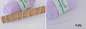 turckey light weight knitting 2.5mm white dyed 4ply organic 100% cotton yarn