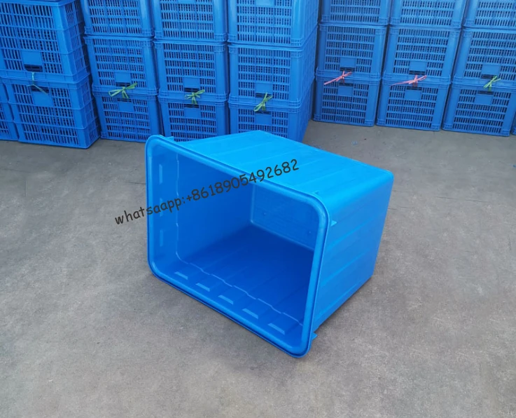 Turnover tote boxes Plastic Logistic Crate large stackable plastic crates