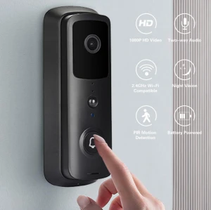 Tuya home smart security wifi wireless 1080p hd camera two-way talk doorbell outdoor waterproof door bell ring video doorbell