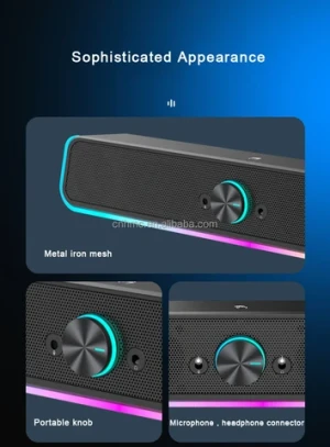 Buy Tv Sound Bar Aux Usb Wired Wired Speaker Home Theater Surround ...