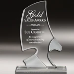 Unique Design blank trophy Acrylic awards and plaques