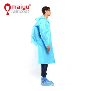 Unisex raincoat with hood European style raincoat Eva rain poncho Rain Gear