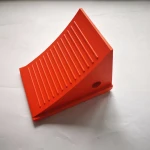 Urethane wheel chocks for car trailers trucks construction industries