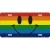 Import U.S. Flag Rainbow Gay Pride Photo License Plate from USA