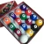 Import USA Deluxe Pool Ball Set Standard Mini Pool Table Billiard Ball Set, Art Number Style pool table include cue ball from China