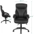 Import USA STOCK  Computer Leather Office chair Adjustable Desk Chair With Armrest, Black from China