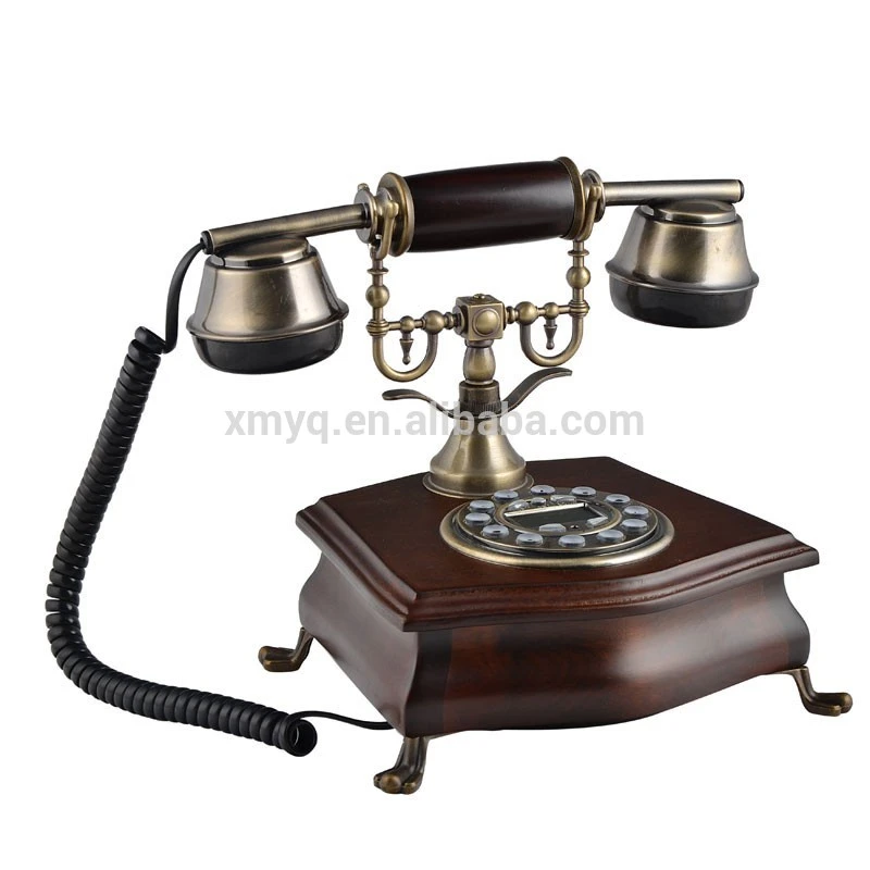Vintage Cheap Fancy Wooden Old Model Telephones Corded For Gift