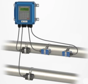 Wall-mounted ultrasonic flowmeter to use  ultrasonic flow sensor