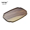 Walnut tray solid wood pot bearing simple hotel tea tray single layer pot holder rectangular home dry bubble table